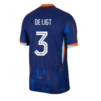 Paesi Bassi Matthijs de Ligt #3 Maglia Gara Trasferta Repliche Europei 2024